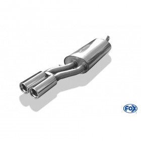 Silent rear duplex stainless steel 1x160x80mm type 53 for VOLKSWAGEN T5/T6 4-MOTION