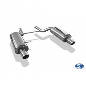 Silent rear duplex stainless steel 1x160x80mm type 53 for VOLKSWAGEN T5/T6 4-MOTION