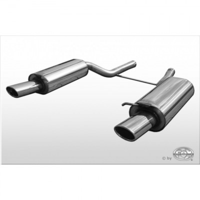 Silencieux arrière duplex inox 1x115x85mm type 32 pour AUDI A6/S6 QUATTRO TYPE 4B