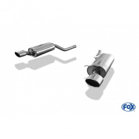 Silent rear duplex stainless steel 1x160x80mm type 53 for VOLKSWAGEN T5/T6 4-MOTION