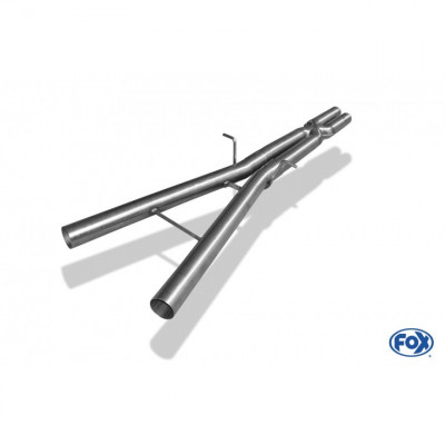 Silent rear duplex stainless steel 1x160x80mm type 53 for VOLKSWAGEN T5/T6 4-MOTION
