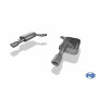 Silencieux arrière duplex inox 1x90mm type 17 pour AUDI A6 TYPE 4F