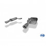 Silencieux arrière duplex inox 1x90mm type 17 pour AUDI A6 TYPE 4F