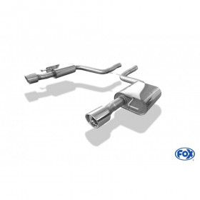 Silencieux arrière duplex inox 1x100mm type 17 pour AUDI A6 QUATTRO TYPE 4F