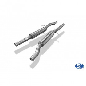 Silencieux avant inox pour AUDI A6 QUATTRO TYPE 4F