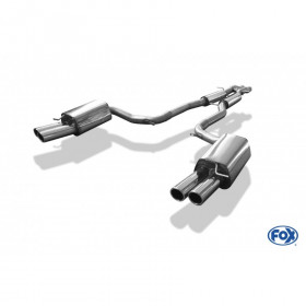 Silent rear duplex stainless steel 1x160x80mm type 53 for VOLKSWAGEN T5/T6 4-MOTION