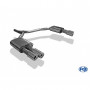 Silencieux arrière duplex inox 2x90mm type 13 pour AUDI A6 TYPE 4G