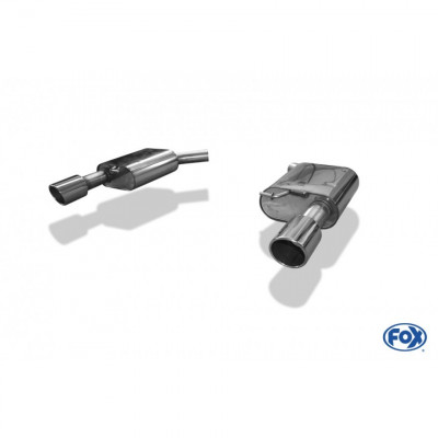 Silent rear duplex stainless steel 1x160x80mm type 53 for VOLKSWAGEN T5/T6 4-MOTION