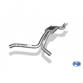 Silent rear duplex stainless steel 1x160x80mm type 53 for VOLKSWAGEN T5/T6 4-MOTION