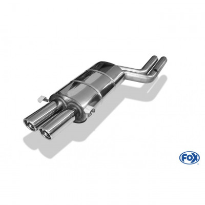 Silent rear duplex stainless steel 1x160x80mm type 53 for VOLKSWAGEN T5/T6 4-MOTION
