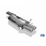 Silencieux arrière inox 2x76mm type 17 pour AUDI A8 TYPE D2