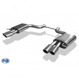 Silent rear duplex stainless steel 1x160x80mm type 53 for VOLKSWAGEN T5/T6 4-MOTION