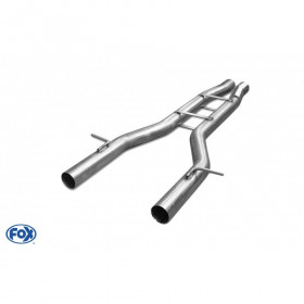 Tube de suppression de silencieux intermédiaire inox pour AUDI S8 TYPE 4E