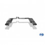 Silencieux arrière duplex inox 2x90mm type 25 pour AUDI S8 TYPE 4H