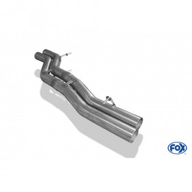 Tube de suppression de silencieux avant inox pour AUDI S8 TYPE 4H