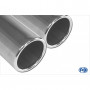 Silencieux arrière inox 2x80mm type 12 pour AUDI Q3 QUATTRO