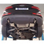 Silencieux arrière inox duplex 1x90mm type 16 pour AUDI Q5 QUATTRO TYPE 8R