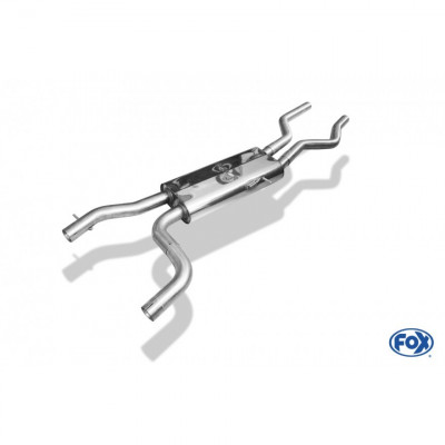 Silent rear duplex stainless steel 1x160x80mm type 53 for VOLKSWAGEN T5/T6 4-MOTION