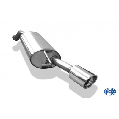 Silencieux arrière inox 1x100mm type 17 pour AUDI TT TYPE 8N