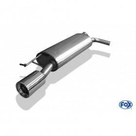 Silencieux arrière inox 1x100mm type 13 pour AUDI TT TYPE 8N