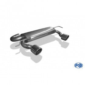 Silent rear duplex stainless steel 1x160x80mm type 53 for VOLKSWAGEN T5/T6 4-MOTION