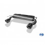 Silencieux arrière duplex inox 1x100mm type 17 pour AUDI TT QUATTRO TYPE 8N
