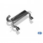 Silencieux arrière duplex inox 1x100mm type 17 pour AUDI TT QUATTRO TYPE 8N