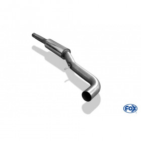 Silent rear duplex stainless steel 1x160x80mm type 53 for VOLKSWAGEN T5/T6 4-MOTION