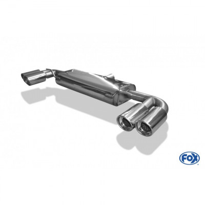 Silencieux arrière duplex inox 2x100mm type 17 pour AUDI TT TYPE 8J