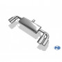 Silencieux arrière duplex inox 2x100mm type 17 pour AUDI TT TYPE 8J