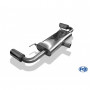 Silencieux arrière duplex inox 1x100mm type 17 pour AUDI TT TYPE 8J (version S-Line)