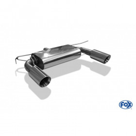 Silent rear duplex stainless steel 1x160x80mm type 53 for VOLKSWAGEN T5/T6 4-MOTION