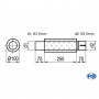 Silencieux universels type 314 en inox / Ø100mm / d1 Ø63.5mm / longueur 250mm