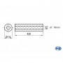 Silencieux universel type 355 en inox / Ø114mm / d1 Ø76mm / longueur 420mm