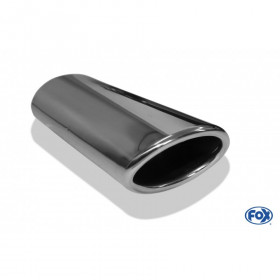 Silent stainless steel rear 1x135x80mm type 53 for OPEL VECTRA A (COFFRE)