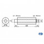 Silent stainless steel rear 1x135x80mm type 53 for OPEL VECTRA A (COFFRE)
