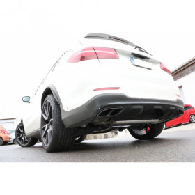 Silencieux arrière duplex inox (sorties intégrés au pare-chocs) pour MERCEDES GLC TYPE X253