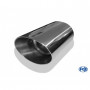 Embout d'échappement inox type 45 115x85mm / long 300mm / biseauté à 24.5°