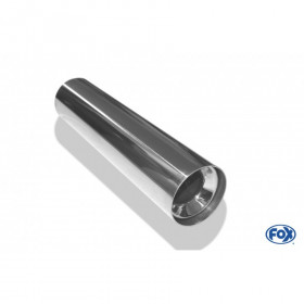 Silent stainless steel rear 1x135x80mm type 53 for OPEL VECTRA A (COFFRE)