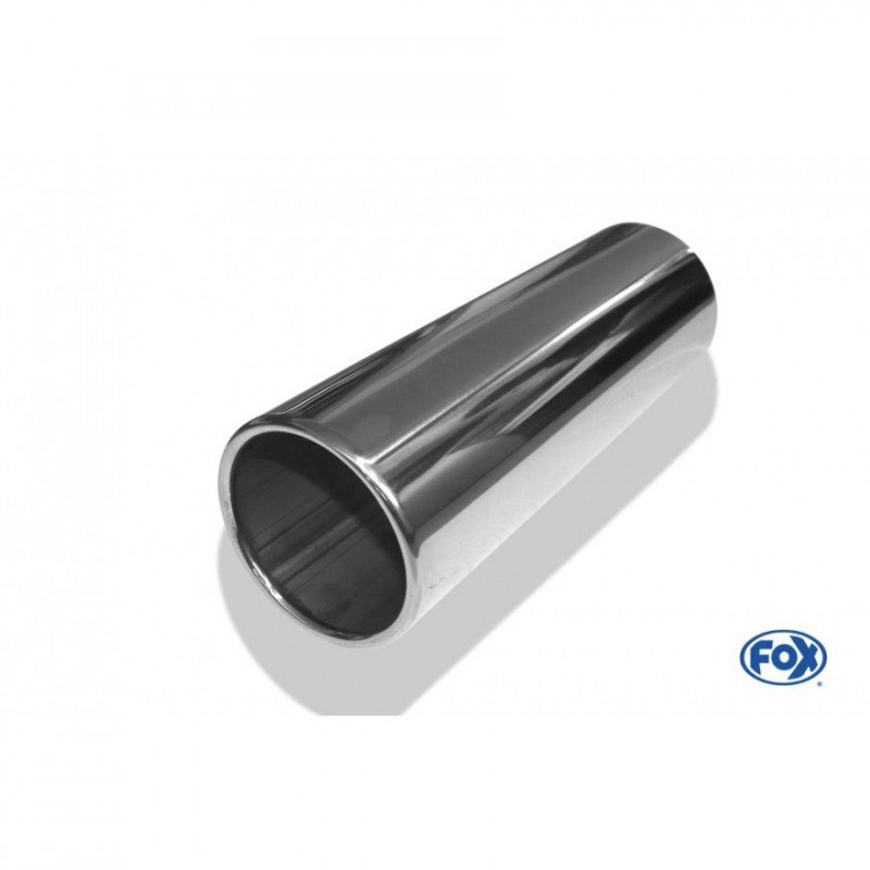 Embouts Échappement: Universel Acier Inoxydable Embout Échappement Rectangulaire Double 2x80x70 L230 IN58