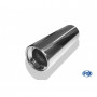Silent stainless steel rear 1x135x80mm type 53 for OPEL VECTRA A (COFFRE)