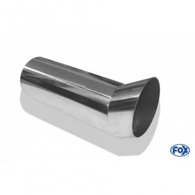 Embout d'échappement inox type 18 / Ø63mm / long 300mm