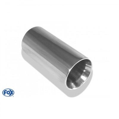 Silent stainless steel rear 1x135x80mm type 53 for OPEL VECTRA A (COFFRE)