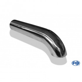 Silent stainless steel rear 1x135x80mm type 53 for OPEL VECTRA A (COFFRE)