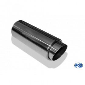 Embout d'échappement inox type 27 / Ø80mm / long 330mm
