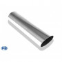 Embout d'échappement inox type 30 / 140x90mm / long 300mm / biseauté 15°