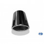 Embout d'échappement inox type 32 / 88x74mm / long 300mm / biseauté 15°