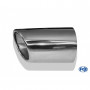Embout d'échappement inox type 38 côté droit / 115x85mm / long 300mm