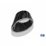 Embout d'échappement inox type 38 côté gauche / 160x90mm / long 200mm