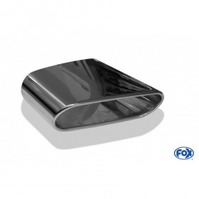 Silent stainless steel rear 1x135x80mm type 53 for OPEL VECTRA A (COFFRE)